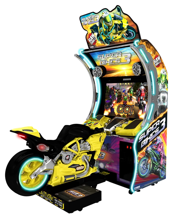 Raw Thrills Super Bikes 3-Arcade Games-Raw Thrills-Yellow-Game Room Shop