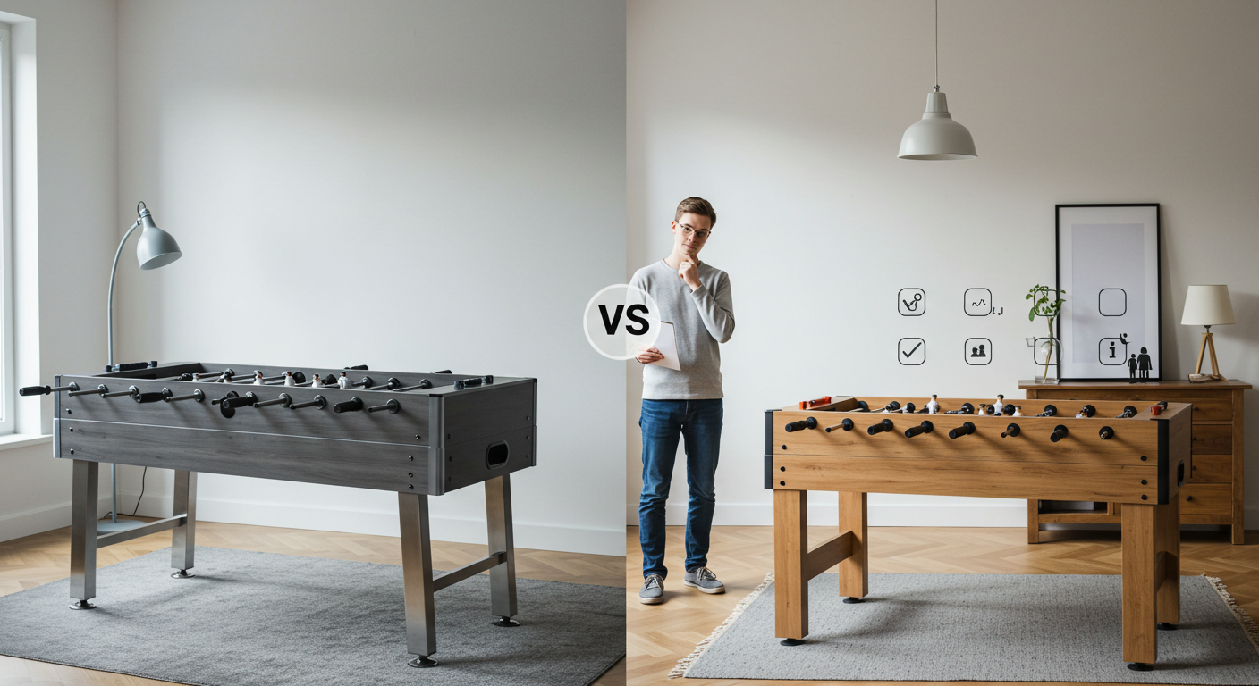 Foosball Table Sizes Explained: Regulation vs. Home Use