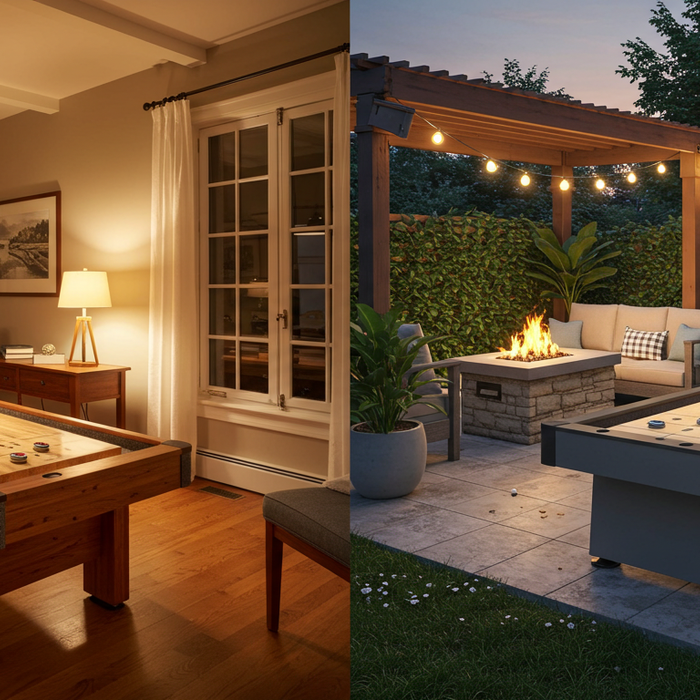 Indoor vs. Outdoor Shuffleboard Tables: Which Model Fits Your Lifestyle?