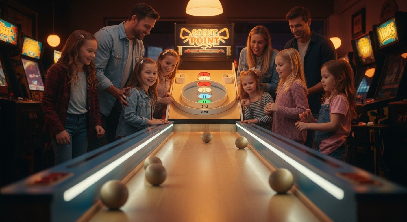 Skee-Ball and Alley Rollers: Classic Family Arcade Fun