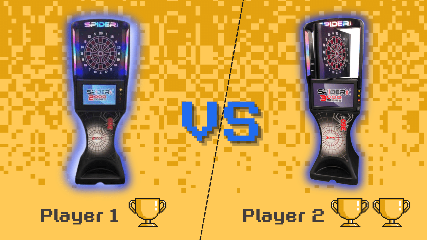 Spider 360 2000 vs 3000 Series Electronic Home Dartboards