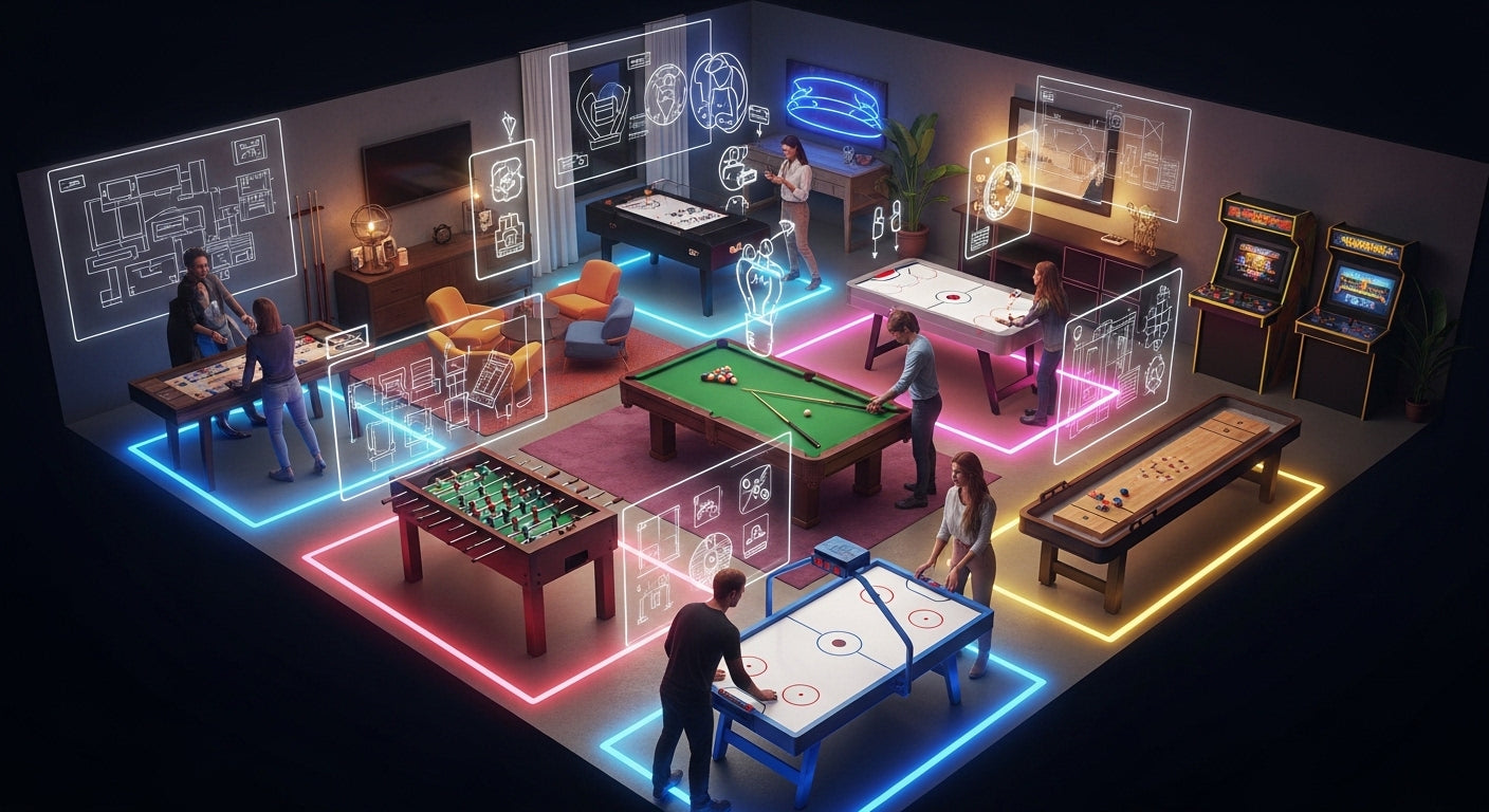 The Ultimate Guide to Designing the Perfect Game Room (Ideas, Layouts & Must-Have Games)