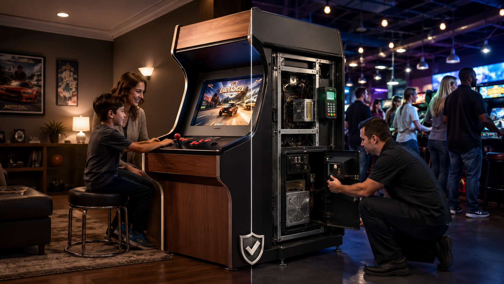 Home vs. Commercial Game Room Equipment