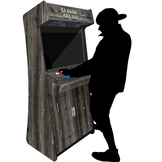 Creative Arcades 2P Slim Stand Up Arcade Machine-Arcade Games-Creative Arcades-3500+ Games-Dark Walnut-Game Room Shop