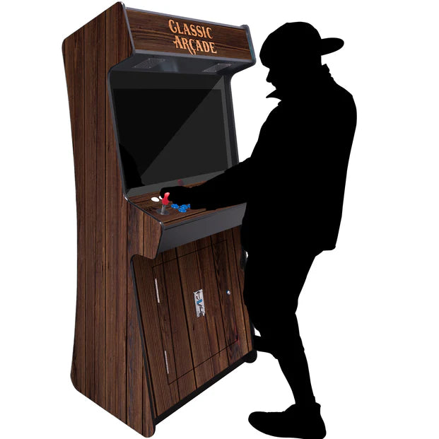 Creative Arcades 2P Slim Stand Up Arcade Machine-Arcade Games-Creative Arcades-4500 Games + Favorites List-Dark Walnut-Game Room Shop