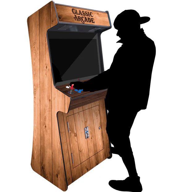 Creative Arcades 2P Slim Stand Up Arcade Machine-Arcade Games-Creative Arcades-3500+ Games-Light Pine-Game Room Shop