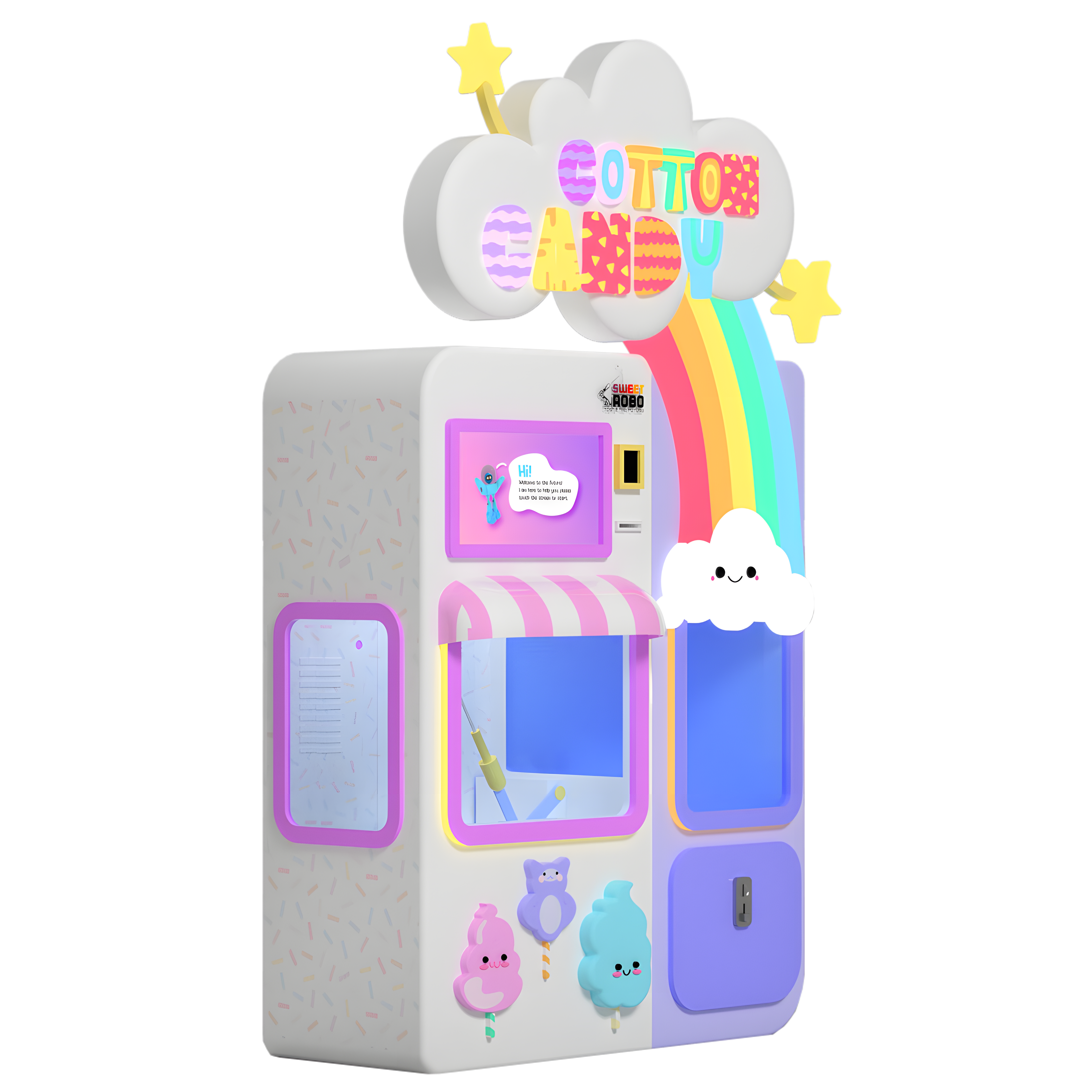 Sweet Robo Cotton Candy Robot VX-Arcade Games-Sweet Robo-Game Room Shop