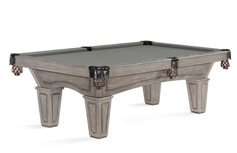 Image of Brunswick Billiards Allenton 8 Foot Pool Table-Billiard Tables-Brunswick-Driftwood-Tapered-Game Room Shop