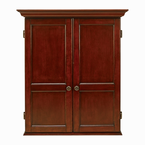 American Heritage Windsor Dartboard Cabinet-Dartboard Cabinets-American Heritage-Old World Mahogany-Game Room Shop