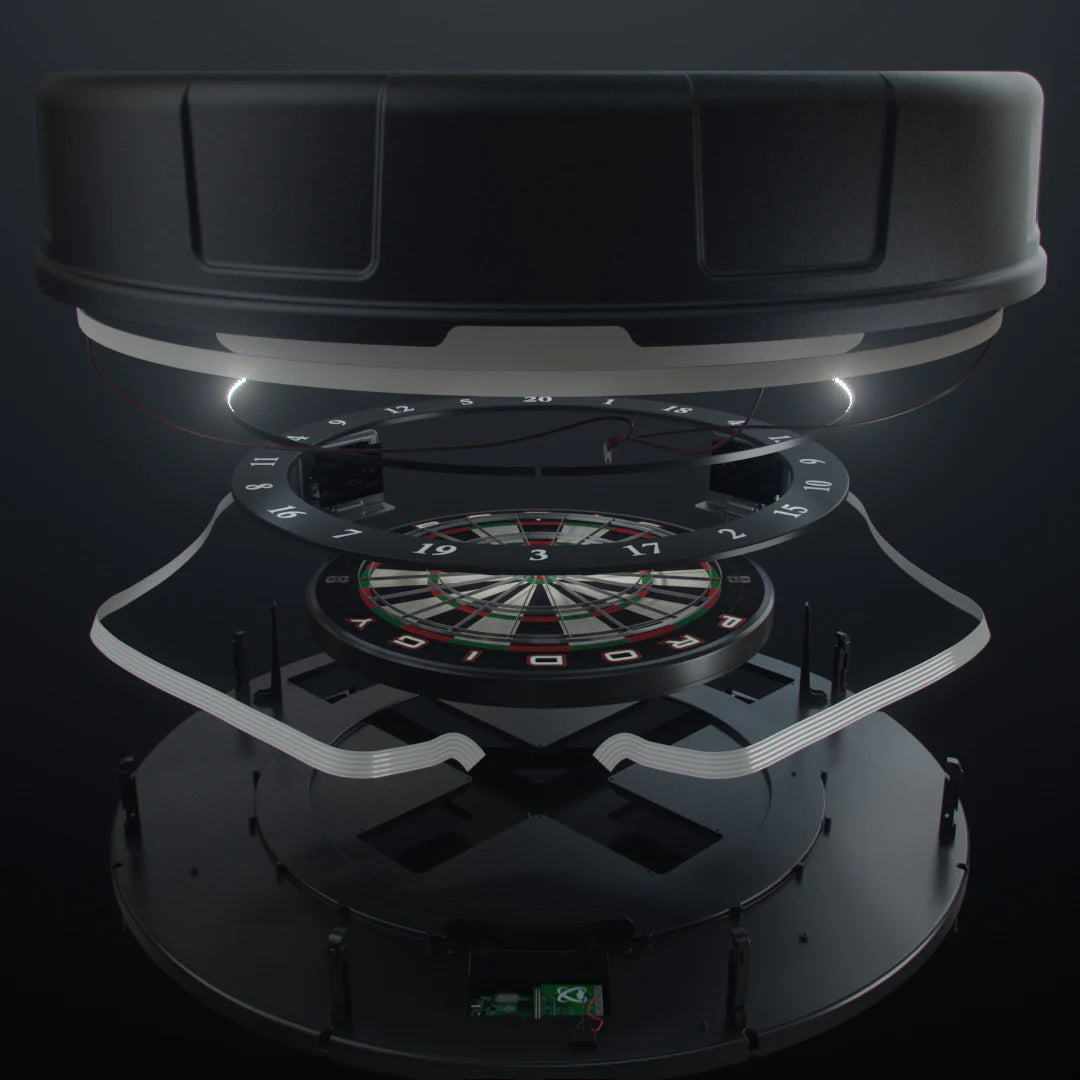 Prodigy Darts Automatic Scoring Bristle Dartboard System-Dartboard Cabinets-American Heritage-Game Room Shop