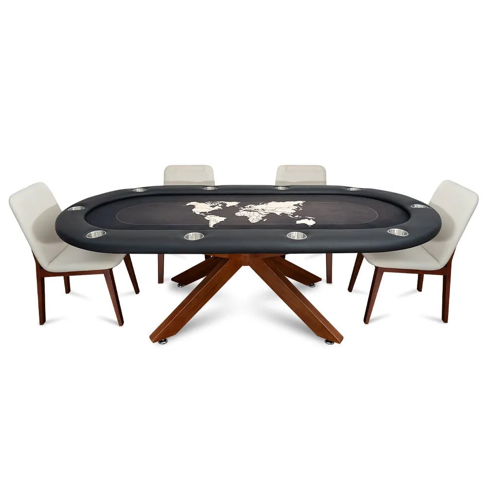 BBO Poker Tables The Axiom Poker Table-Poker & Game Tables-BBO Poker Tables-Black Walnut-No Thank You-Game Room Shop