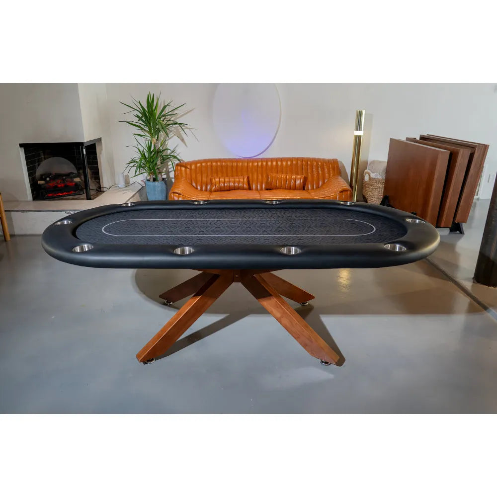 BBO Poker Tables The Axiom Poker Table-Poker & Game Tables-BBO Poker Tables-Black Walnut-No Thank You-Game Room Shop