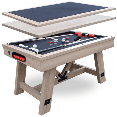 Freetime Fun Baddah Bing 54" Bumper Pool Table-Billiard Tables-Freetime Fun-Table + Top-Rustic Oak-Game Room Shop