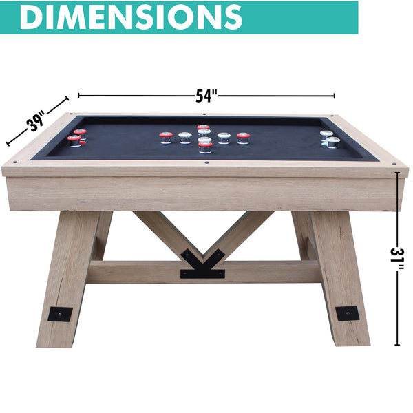 Freetime Fun Baddah Bing 54" Bumper Pool Table-Billiard Tables-Freetime Fun-Table Only-Rustic Oak-Game Room Shop