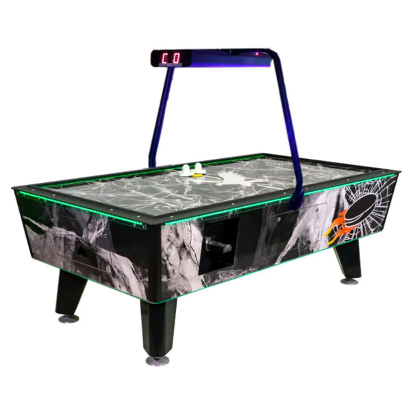 Great American Recreation Black Ice Air Hockey Table-Great American Recreation-Coin Operated-7ft Length-Overhead-Game Room Shop