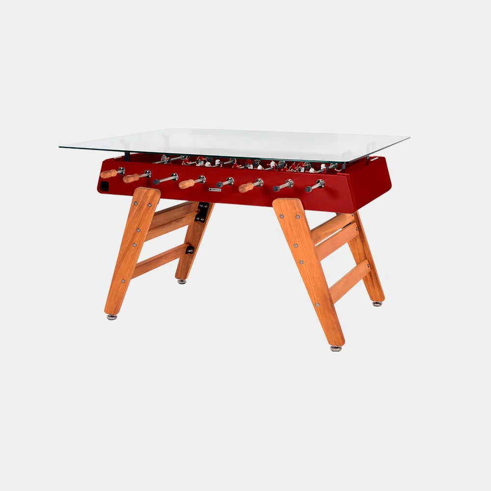 RS Barcelona RS3 Wood Dining Foosball Table-Foosball Table-RS Barcelona-Rectangular Shape-Bordeaux (MTO)-Game Room Shop