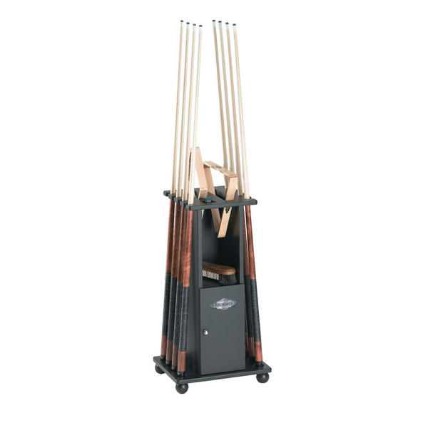 Brunswick Heritage Floor Cue Rack (Various Finish)-Pool Cue Racks & Holders-Brunswick-Matte Black-Game Room Shop