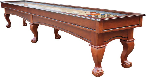 Playcraft Charles River Pro-Style Shuffleboard Table-Shuffleboards-Playcraft-12' Length-Chestnut-Game Room Shop