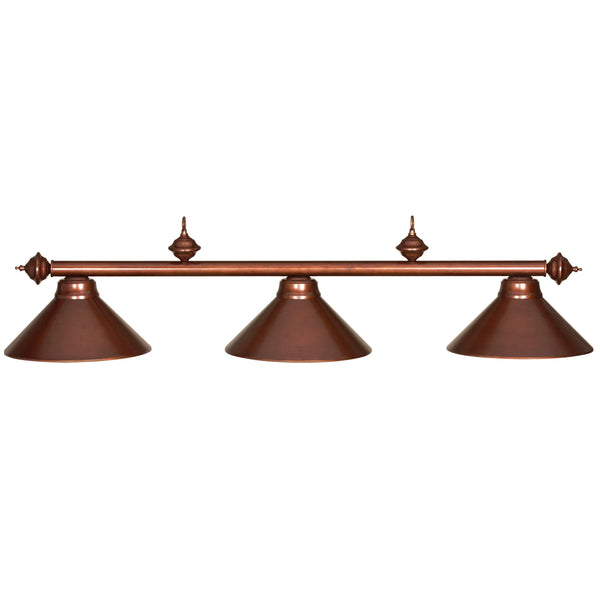 RAM Game Room 54" 3-light Metal Billiards Light-Pool Table Lights-RAM Game Room-Chestnut-Game Room Shop