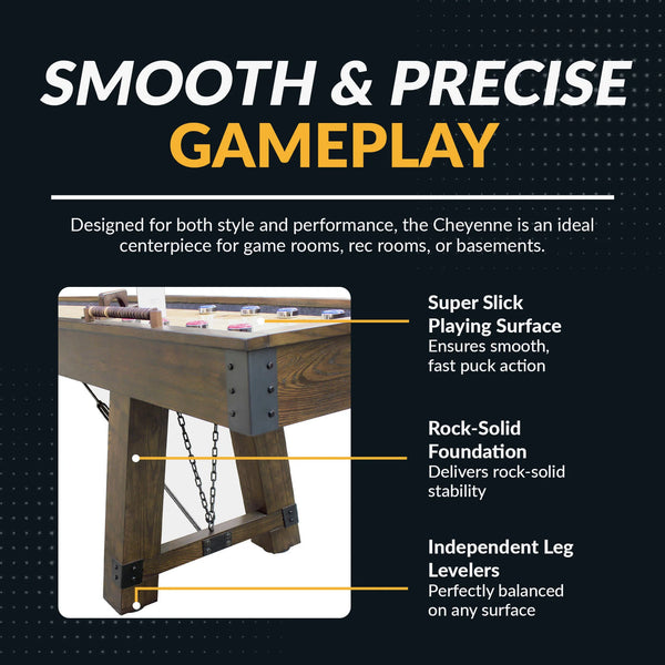 Hathaway Games Cheyenne Shuffleboard Table-Shuffleboards-Hathaway Games-Game Room Shop
