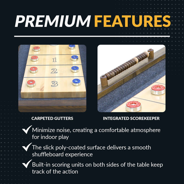 Hathaway Games Cheyenne Shuffleboard Table-Shuffleboards-Hathaway Games-Game Room Shop