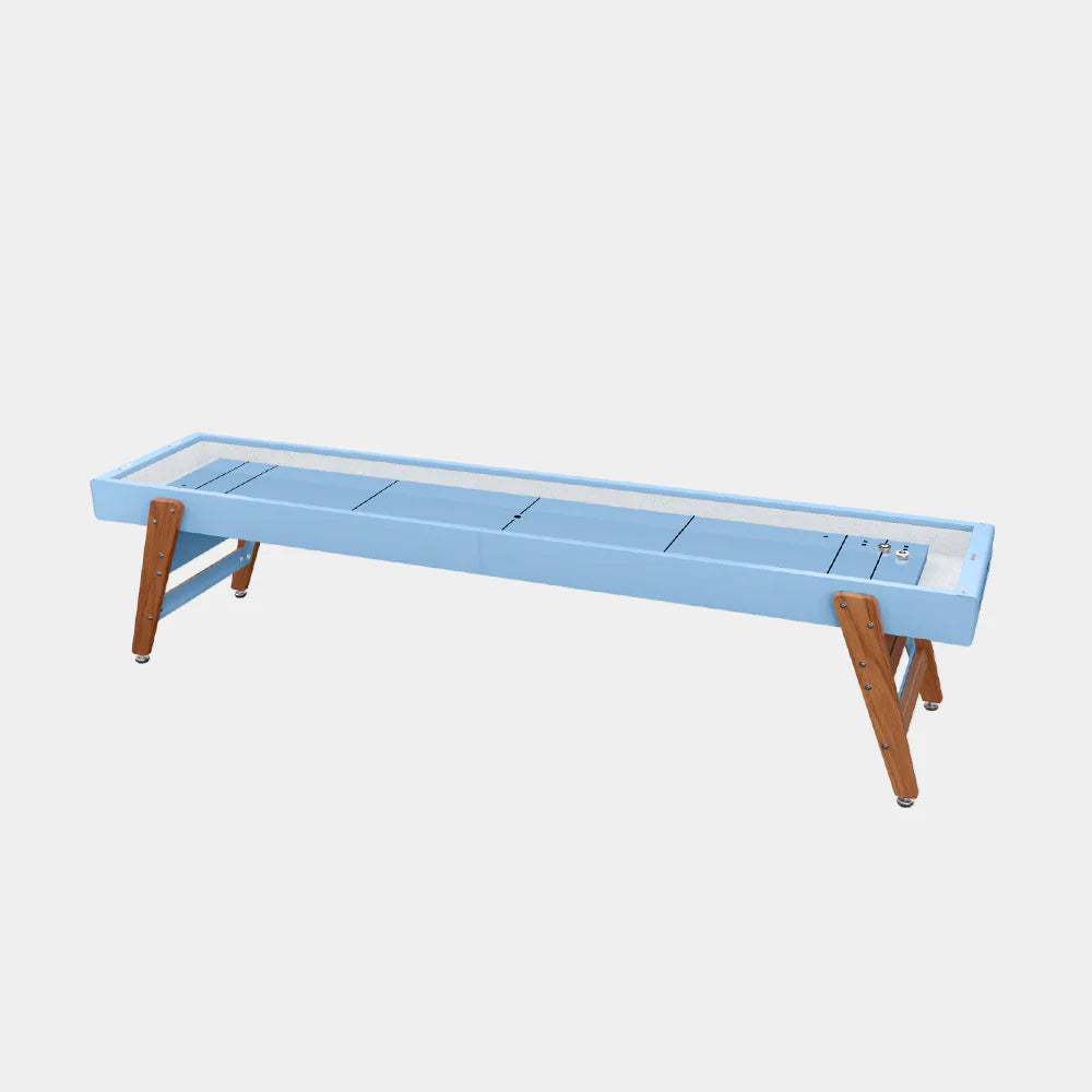 RS Barcelona Track Shuffleboard Table-Shuffleboards-RS Barcelona-9ft Length-Cool Blue (MTO)-Game Room Shop