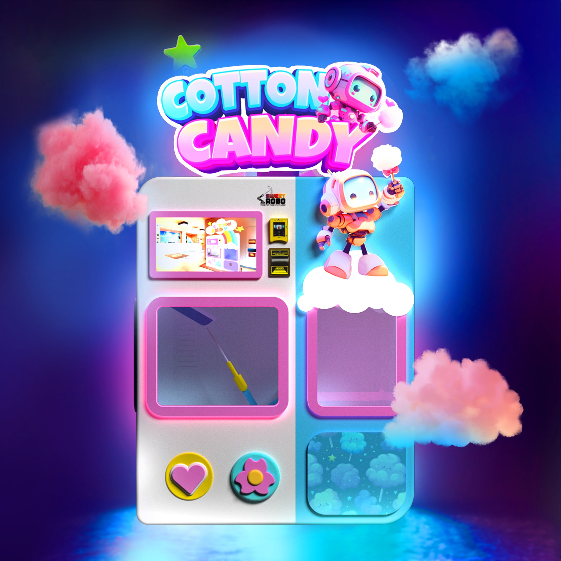 Sweet Robo Cotton Candy Robot VC-Arcade Games-Sweet Robo-Game Room Shop