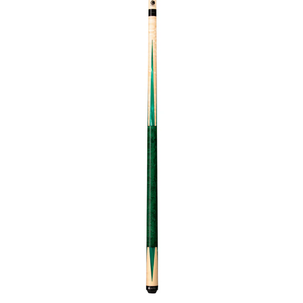Cue and Case Lucasi Custom Stained & Natural Maple Pool Cue-Billiard Cues-Cue and Case-Emerald-Game Room Shop