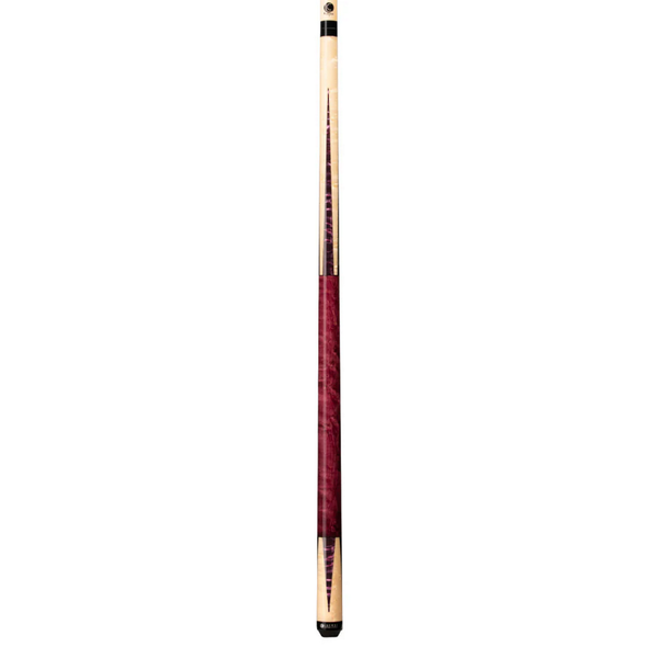 Cue and Case Lucasi Custom Stained & Natural Maple Pool Cue-Billiard Cues-Cue and Case-Purple-Game Room Shop