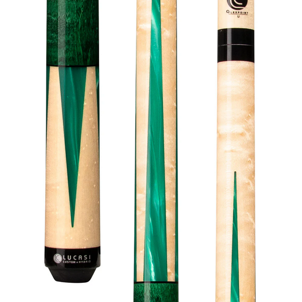 Cue and Case Lucasi Custom Stained & Natural Maple Pool Cue-Billiard Cues-Cue and Case-Purple-Game Room Shop