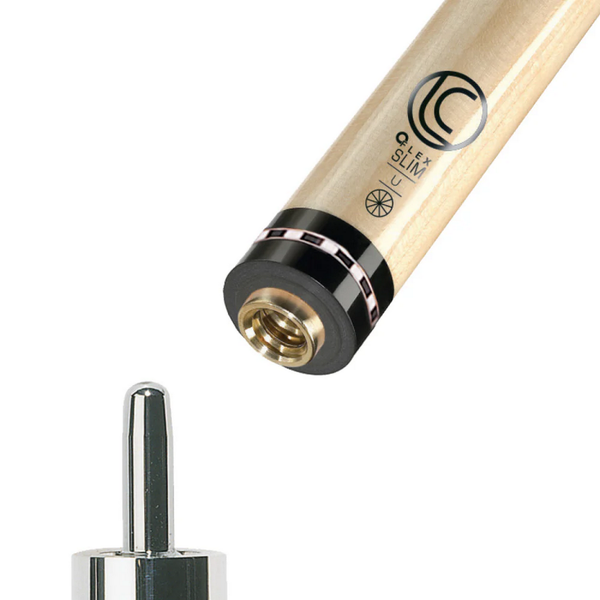 Cue and Case Pure X Hybrid 11.75mm Uni-Loc Cue Shaft-Billiard Cues-Cue and Case-Checkered-Game Room Shop