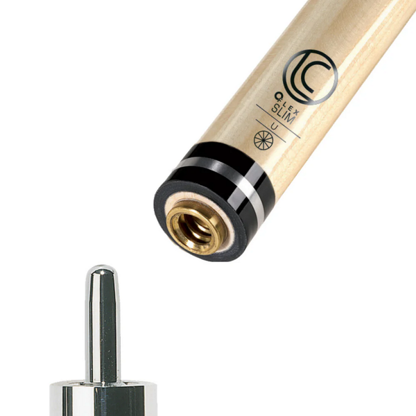 Cue and Case Pure X Hybrid 11.75mm Uni-Loc Cue Shaft-Billiard Cues-Cue and Case-3mm Silver-Game Room Shop