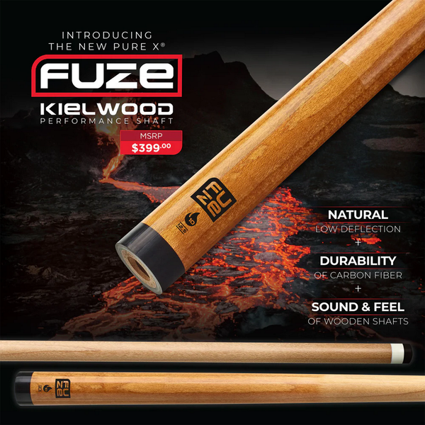 Cue and Case Pure X Kielwood Cue Shaft-Billiard Cues-Cue and Case-11.75mm-3/8 x 10-Game Room Shop