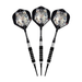 Elkadart Lone Wolf Soft Tip Darts Silver With Black Knurling-Darts-GLD Products-14g-Game Room Shop