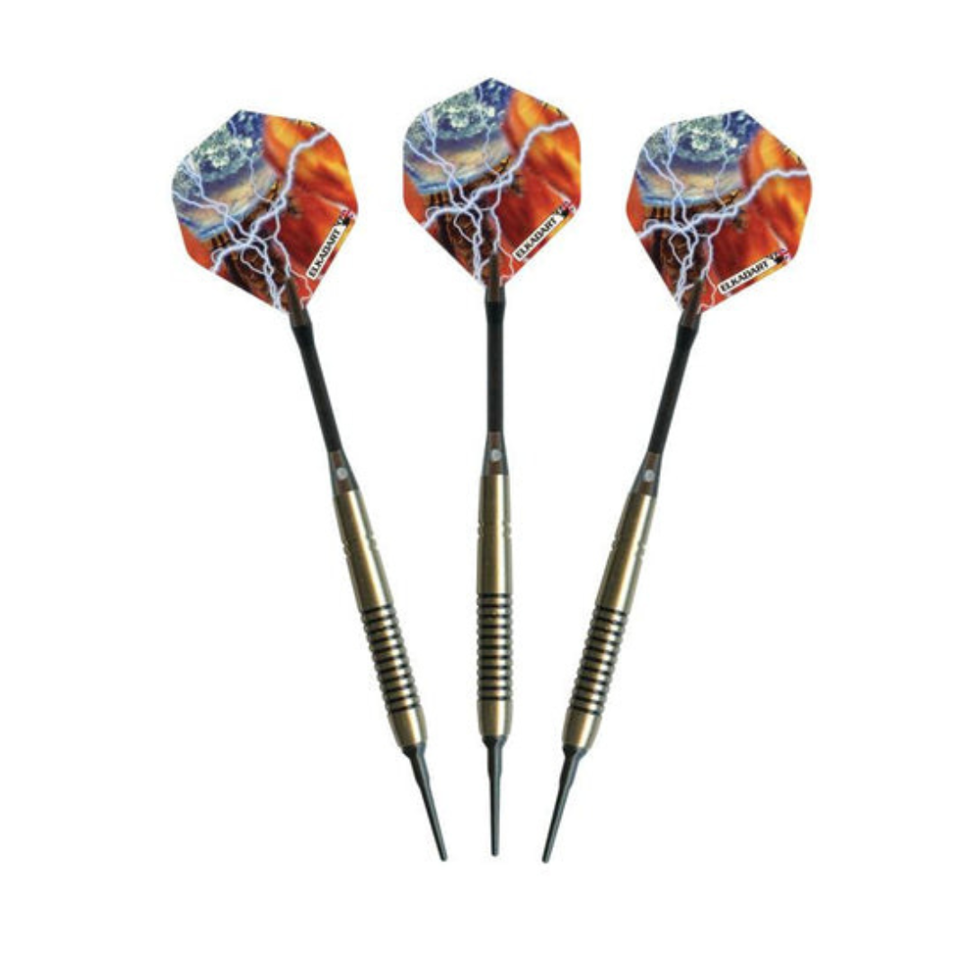 Elkadart Storm Soft Tip Darts-Darts-GLD Products-Black - 14g-Game Room Shop
