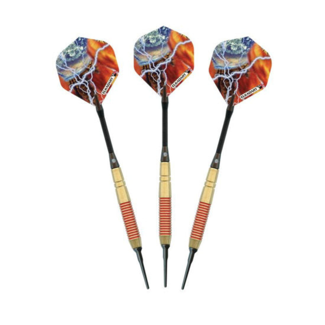 Elkadart Storm Soft Tip Darts-Darts-GLD Products-Red - 16g-Game Room Shop