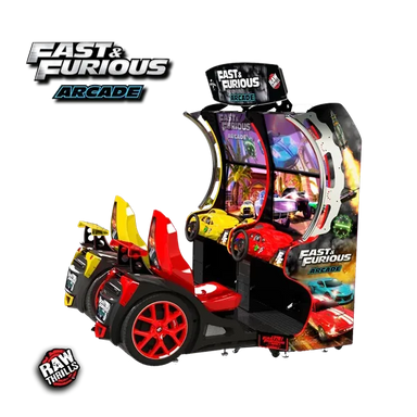 Raw Thrills Fast & Furious Arcade Standard 43"-Arcade Games-Raw Thrills-Single Unit-Game Room Shop