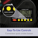 Fat Cat 727 Electronic Dartboard easy controls graphic