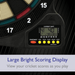 Fat Cat 727 Electronic Dartboard scoring display graphic