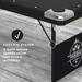 Fat Cat Trueshot 6' Folding Billiard Table fast-pin system graphic