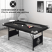 Fat Cat Trueshot 6' Folding Billiard Table unfolded size visualization
