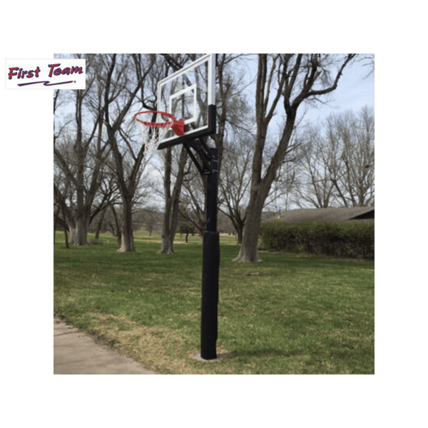 First Team Champ In Ground Adjustable Basketball Goal lifestyle photo on grass-First Team-Game Room Shop