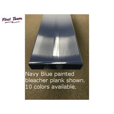 First Team Fanstand Indoor Tip-N-Roll Bleachers navy blue color demo-First Team-Game Room Shop