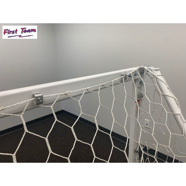 First Team FreeKick Backyard Portable Soccer Goal upper corner closeup-First Team-Game Room Shop