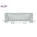 First Team Golden Goal 44 Square Aluminum Portable Soccer Goal size comparison-First Team-Game Room Shop