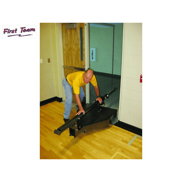 First Team Horizon Competition Portable Volleyball Net System being wheeled-First Team-Game Room Shop