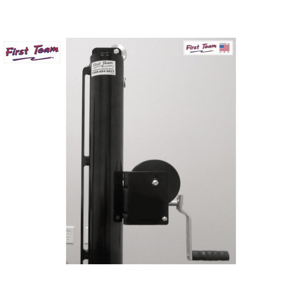 First Team Sentry Tennis Post System crank closeup-First Team-Game Room Shop