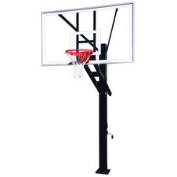 First Team Stainless Olympian™ In Ground Adjustable Basketball Goal-Basketball Hoops-First Team-Olympian Arena-Game Room Shop