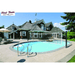 First Team Stellar Aqua Recreational Volleyball Net System installed poolside-First Team-Game Room Shop