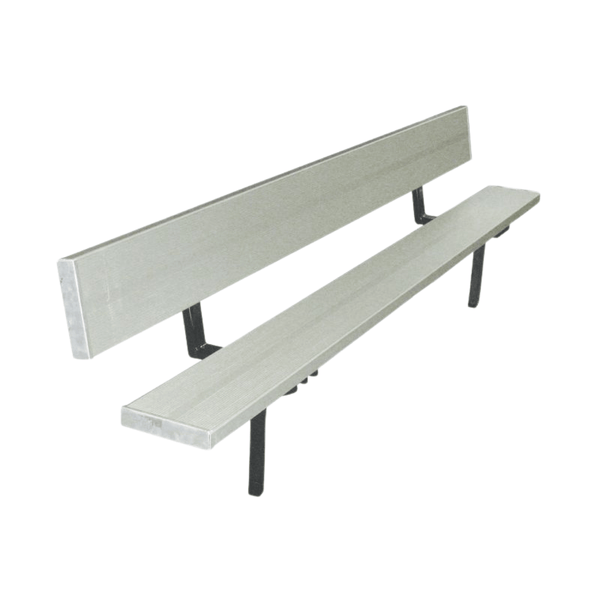 First Team Teammate Fixed Outdoor Player Bench with backrest-First Team-Game Room Shop
